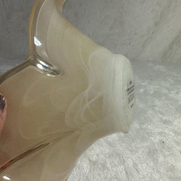 Murano Handcrafted Glass Flower-Shaped Bowl Mid Century Second Technique - Picture 7 of 10